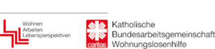 Doppellogo der Katholischen BAGW Wohnungslosenhilfe